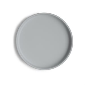 Mushie Classic Silicone Suction Plate - Stone